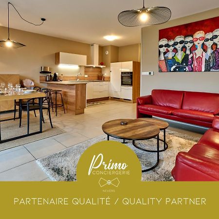 Le Manou, Appartement Neuf Avec Terrasse, Parking Sous-Terrain & Ascenseur By Primo C0Nciergerie เนอแวร์ ภายนอก รูปภาพ